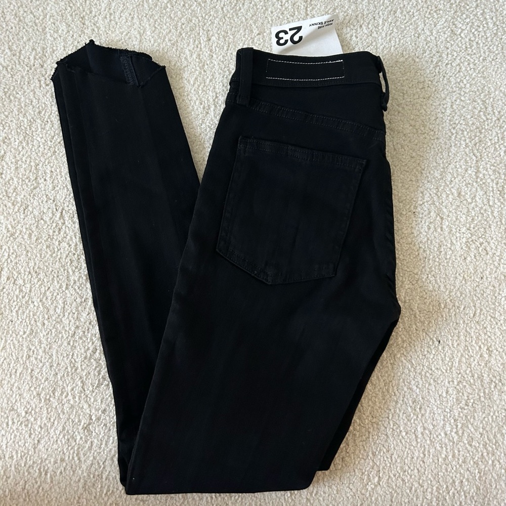 rag & bone Black mason Slim Fit raw hem jeans - Picture 6 of 6